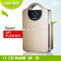 Mini air purifier with hepa & activated carbon air purifier ionizer